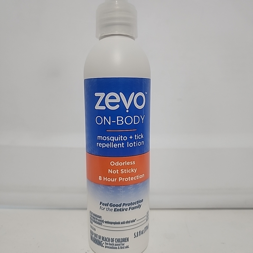 Zevo On Body Mosquito & Tick Repellent Lotion 5.8 fl oz, New, Insect Protection